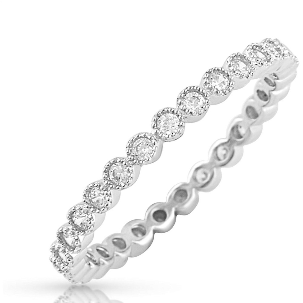 Sterling Silver Stackable Eternity Ring